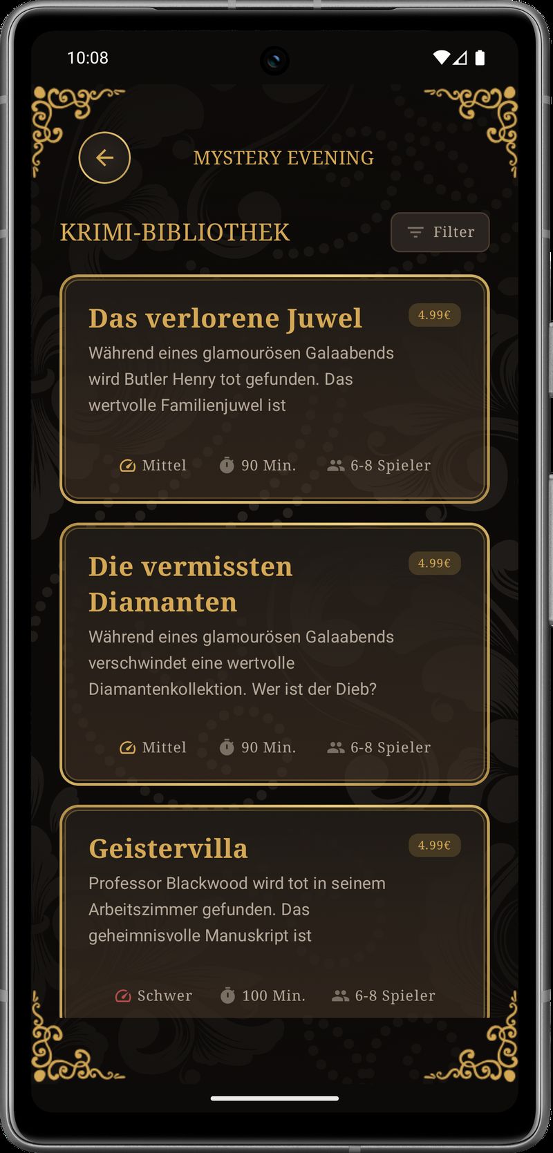 Mystery Evening Aufgaben - Persönliche Missionen und Ziele verfolgen